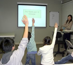teen students playing Chinese language Japordy